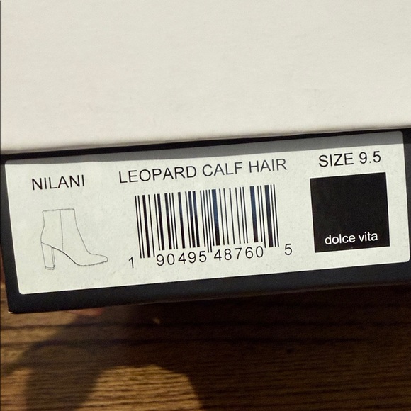 Dolce Vita Nilani Leopard Calf Hair Ankle Boots  - Size 9-1/2 - Picture 7 of 8
